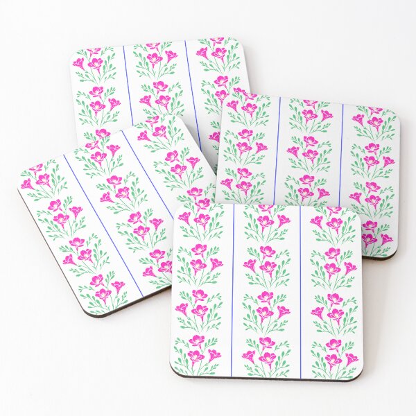 Item preview, Freesia Stripes Pink and White designed and sold by SilverPegasus.