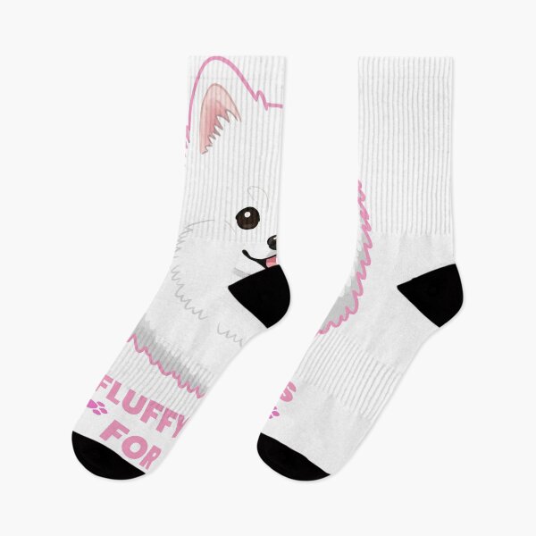 Item preview, White Japanese Spitz Dog: Fluffy Smile For All designed and sold by Zini-ArtStudio.