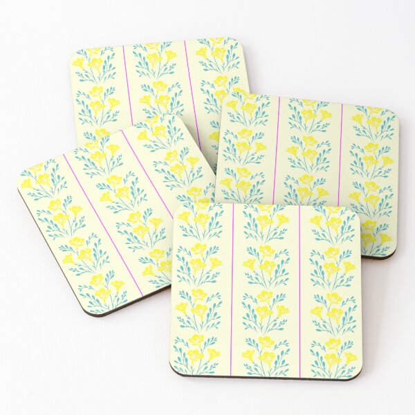 Item preview, Freesia Stripes Yellow and Pink designed and sold by SilverPegasus.