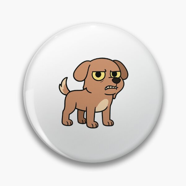 Item preview, Grumpy Cartoon Dog | Funny Angry Puppy Illustration designed and sold by marketkmarket.