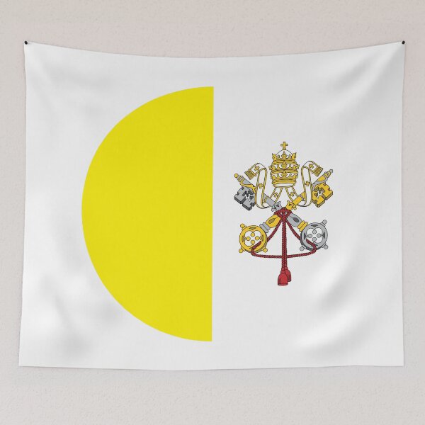Item preview, Vatican City Flag designed and sold by USEFULART-Shop.
