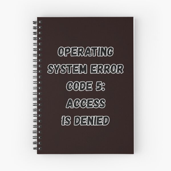 Item preview, Operating system error code 5: Access is denied designed and sold by Marcin-PL.