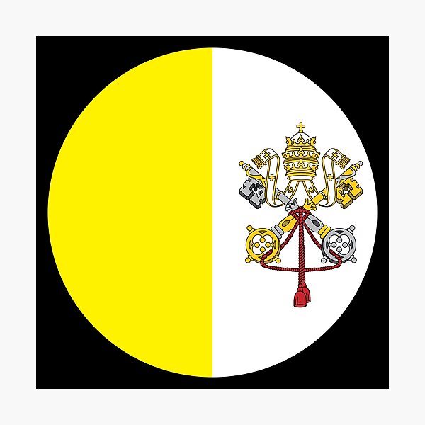 Item preview, Vatican City Flag designed and sold by USEFULART-Shop.