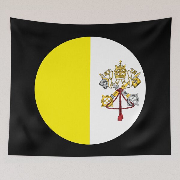 Item preview, Vatican City Flag designed and sold by USEFULART-Shop.