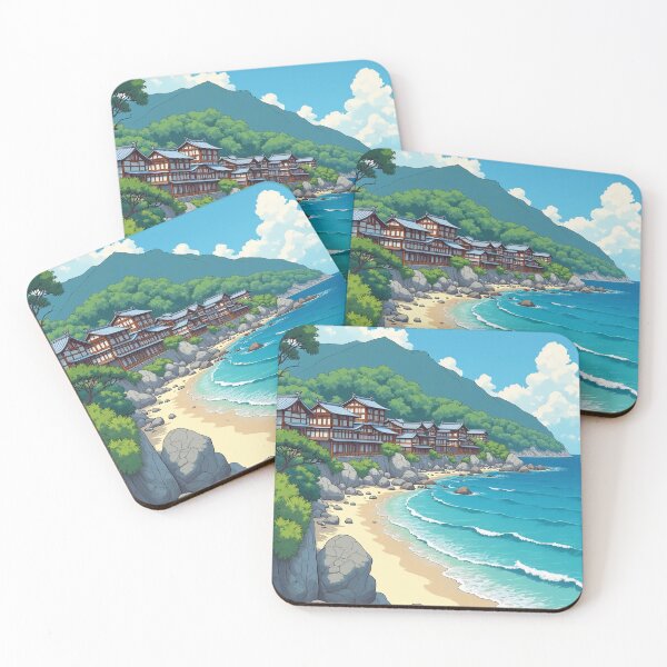Item preview, Seaside Ryokan Coast – Anime-Style Japan Beach designed and sold by DreamCraze.
