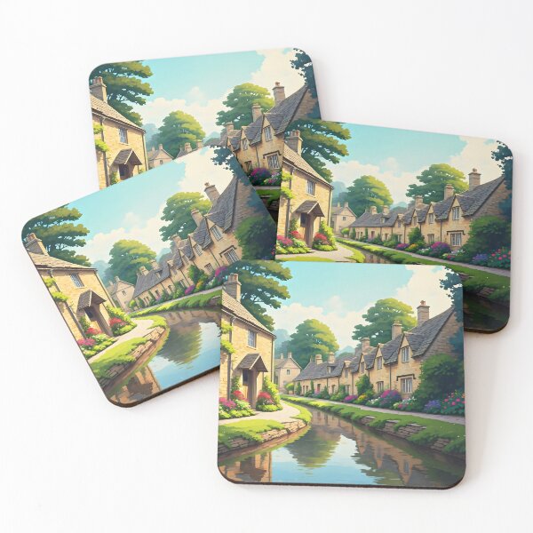 Item preview, Arlington Row, Bibury: Timeless Cotswold Charm designed and sold by LSVart.