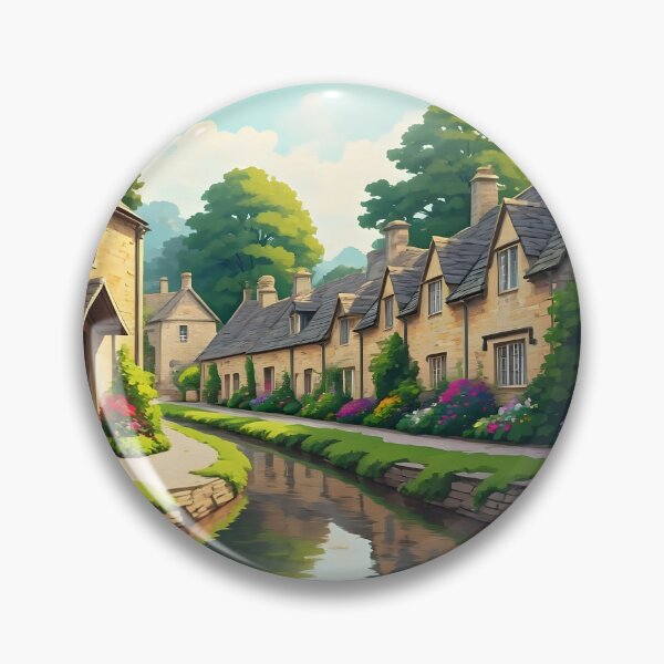 Item preview, Arlington Row, Bibury: Timeless Cotswold Charm designed and sold by LSVart.
