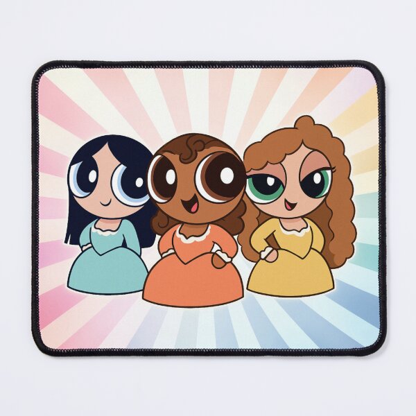 Item preview, Hamilton x Powerpuff Girls – Schuyler Sisters Cartoon Mashup designed and sold by PricklyBearArt.