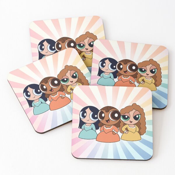 Item preview, Hamilton x Powerpuff Girls – Schuyler Sisters Cartoon Mashup designed and sold by PricklyBearArt.