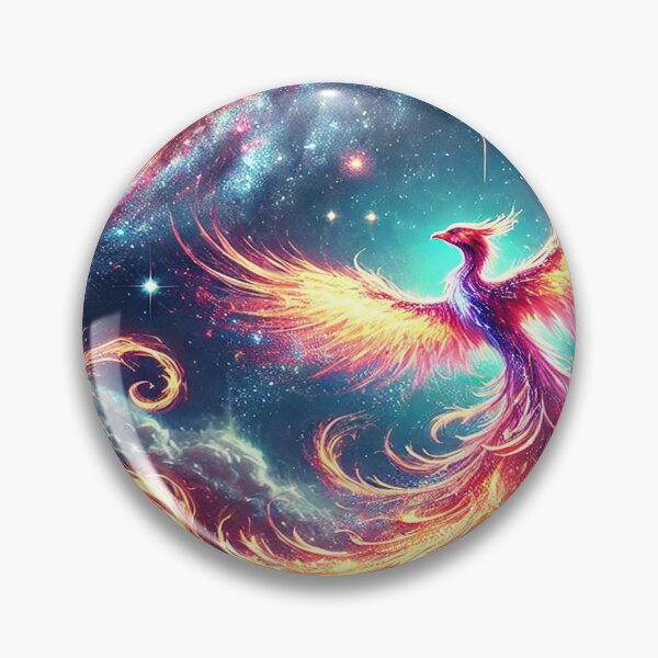 Item preview, Mystical Phoenix | Fire and Stardust Cosmic Art designed and sold by buzzprints1234.