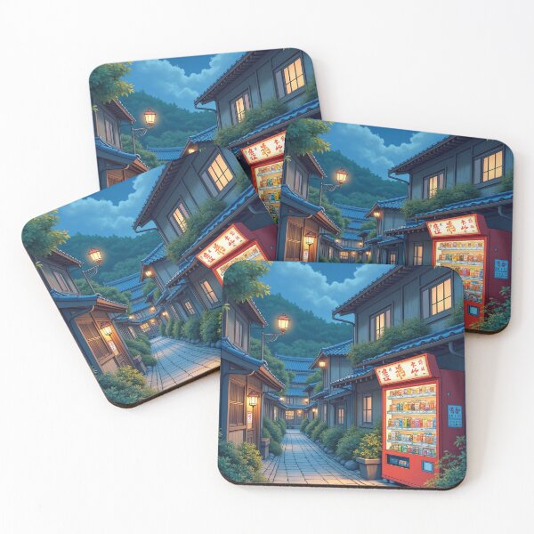 Item preview, Retro Vending Machine Street – Cozy Japan Night  designed and sold by DreamCraze.