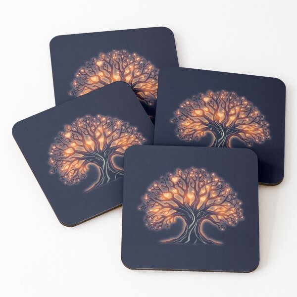 Artikelvorschau, Herzbaum des Lichts – Leuchtendes Liebesbaum-Design entworfen und verkauft von apoknight.