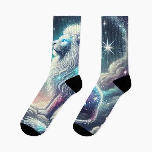 Aperçu de l'œuvre Magical Stardust Lion | Cosmic Dreamy Art créée et vendue par buzzprints1234.