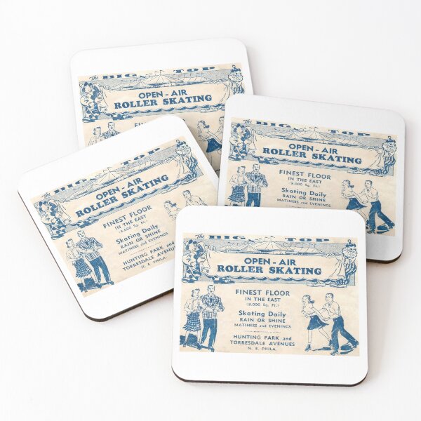 Item preview, The Big Top Open-Air Roller Skating Philadelphia Pennsylvania Roller Skating Rink Sticker Decal Label designed and sold by tislord.