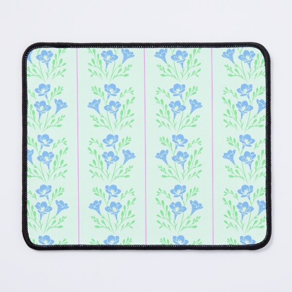 Item preview, Freesia Stripes Mint Green and Light Blue designed and sold by SilverPegasus.