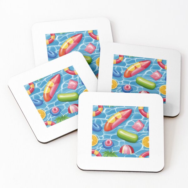 Item preview, Colorful Pool Floats Pattern – Summer Vibes Water Fun Seamless Design designed and sold by Kybruno's Creations.