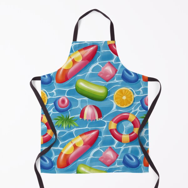 Item preview, Colorful Pool Floats Pattern – Summer Vibes Water Fun Seamless Design designed and sold by Kybruno's Creations.