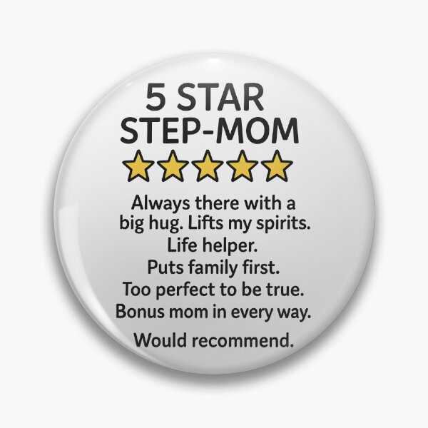 Item preview, 5 Star Step-Mom designed and sold by HowToCanadian.