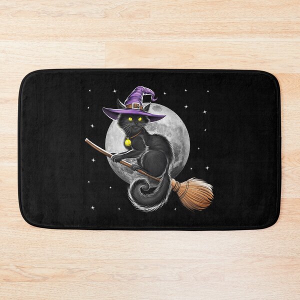 Item preview, Cat Witch Riding Broom designed and sold by underheaven.