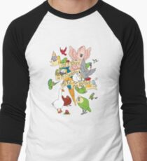 Kuschel alle Vögel Baseballshirt mit 3/4-Arm