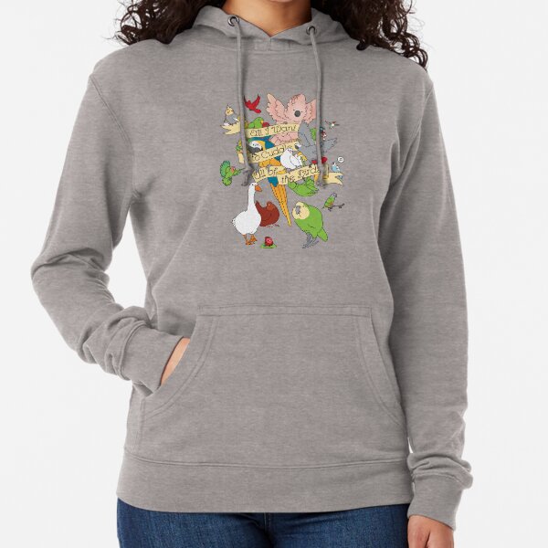 Cuddle All The Birds Lightweight Hoodie