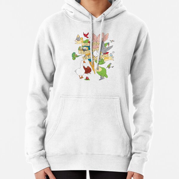 Cuddle All The Birds Pullover Hoodie