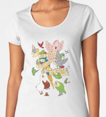 Cuddle All The Birds Premium Scoop T-Shirt