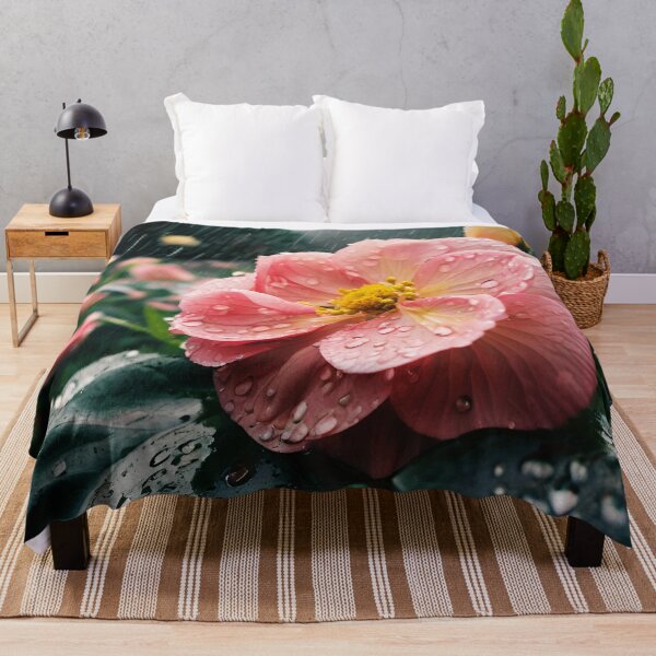 Item preview, Serenity of Rainfall Over Blooming Flowers 26 designed and sold by Tom-Johnson.