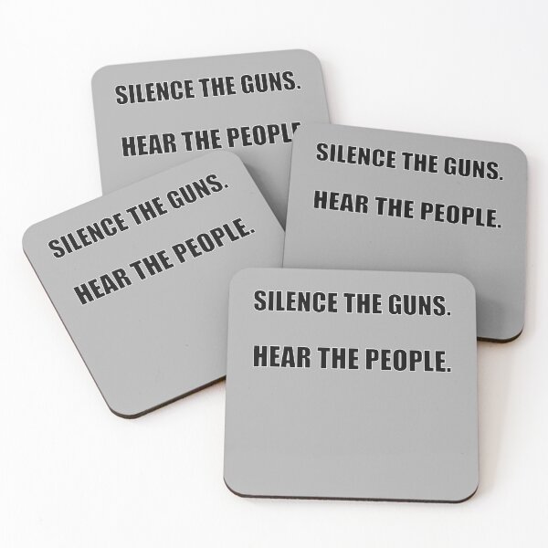 Item preview, Silence the guns. Hear the people.  designed and sold by justine-bmw.