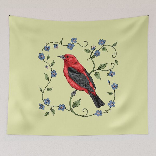 Item preview, Scarlet Symphony | Forget-Me-Not Sanctuary designed and sold by BirdsnStuff.