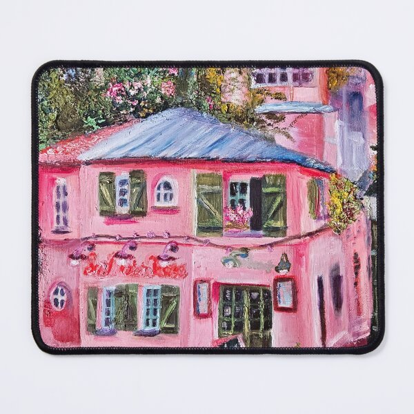 Item preview, La Maison Rose in Montmartre – Pink in Paris Oil Painting designed and sold by larrypnts.