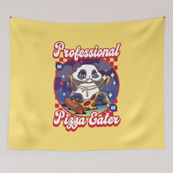 Item preview, Professional pizza eater Panda designed and sold by CharmingChains.