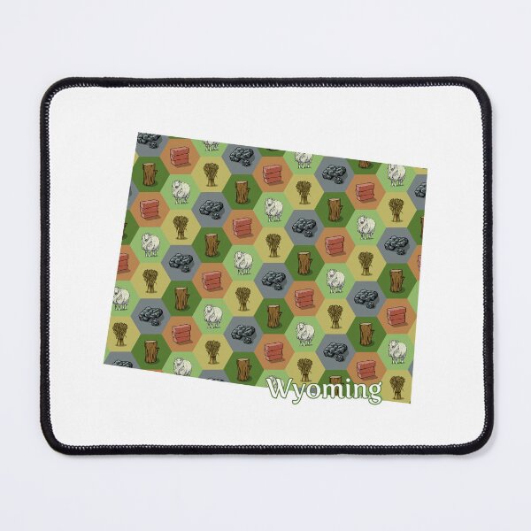 Item preview, Classic Board Game Resource Map of Wyoming with State Name designed and sold by adamkenney.