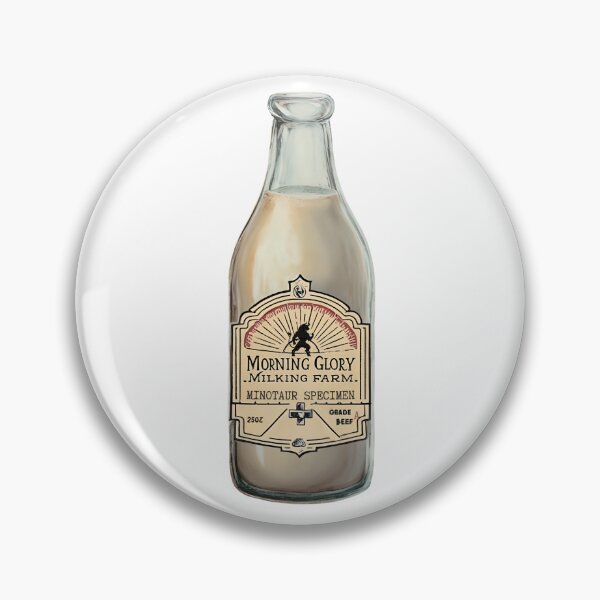Artikelvorschau, Morning Glory Milking Farm CM Nascosta Vintage Milchflasche Minotaurus entworfen und verkauft von inkdrinkingdove.