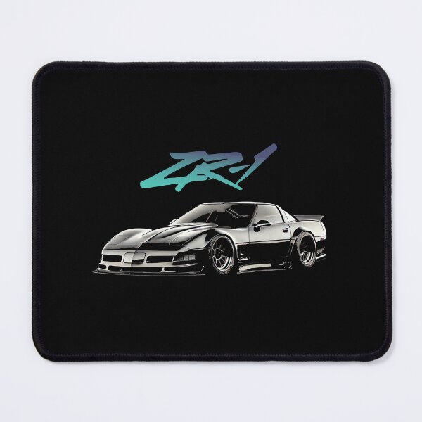 Item preview, Black C4 Corvette ZR1 – Retro American Muscle Car Art designed and sold by TheArtOfCar.