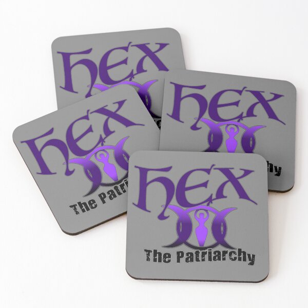 Item preview, Hex The Patriarchy Purple & Black Graphic with Triple Goddess designed and sold by Feral Designs by Lauren Elisabeth.