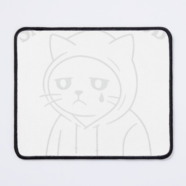 Item preview, Sad Cat Club – Minimalist Emo Cat Hoodie Design designed and sold by KazyWeeb.