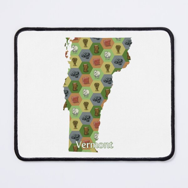 Item preview, Classic Board Game Resource Map of Vermont with State Name designed and sold by adamkenney.