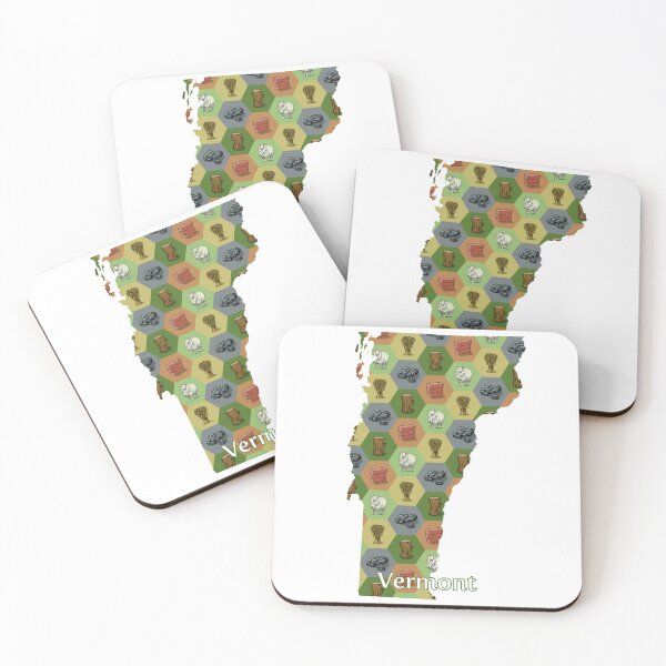 Item preview, Classic Board Game Resource Map of Vermont with State Name designed and sold by adamkenney.