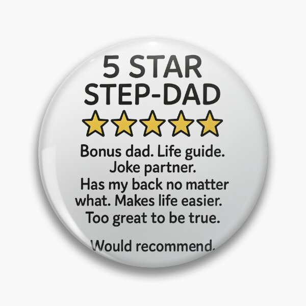 Item preview, 5 Star Step-Dad designed and sold by HowToCanadian.