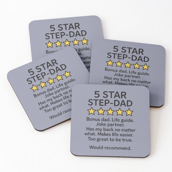 Item preview, 5 Star Step-Dad designed and sold by HowToCanadian.