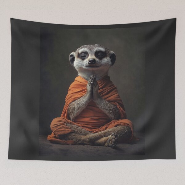 Item preview, Meditating Meerkat designed and sold by peterlawrence13.