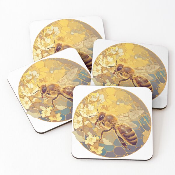 Item preview, Cute Honey Bee Illustration designed and sold by SMARTKIT  DESIGNAGENCY.