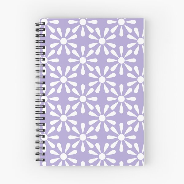 Item preview, White and Soft Lavender Purple Daisy Floral Polka Dot designed and sold by GenAumonier.