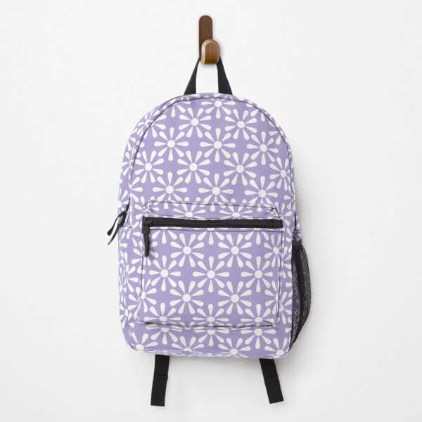 Item preview, White and Soft Lavender Purple Daisy Floral Polka Dot designed and sold by GenAumonier.