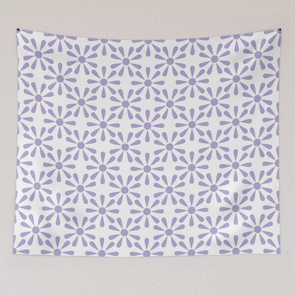 Item preview, Soft Lavender Purple and White Daisy Floral Polka Dot designed and sold by GenAumonier.
