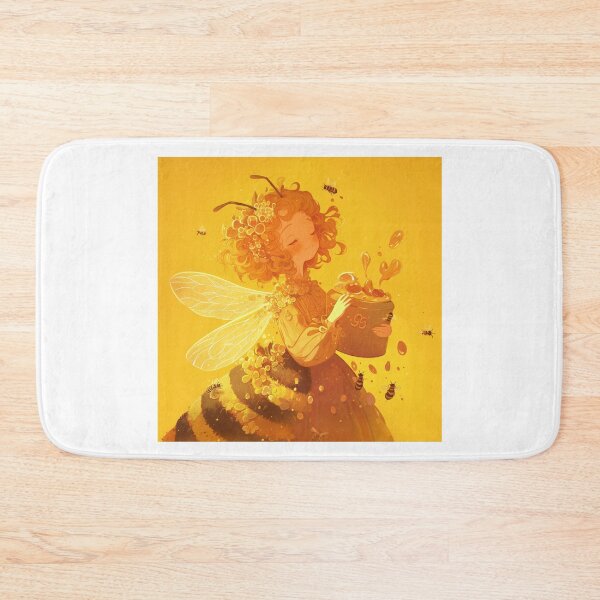 Item preview, Cute Honey Bee Illustration designed and sold by SMARTKIT  DESIGNAGENCY.