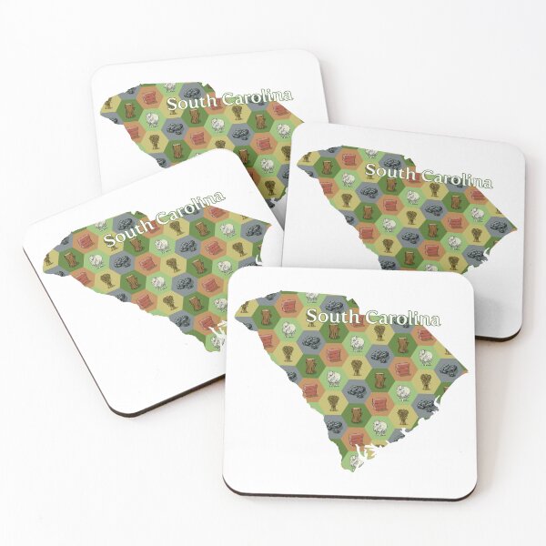 Item preview, Classic Board Game Resource Map of South Carolina with State Name designed and sold by adamkenney.