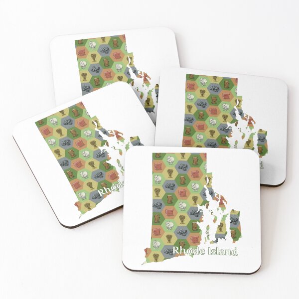 Item preview, Classic Board Game Resource Map of Rhode Island with State Name designed and sold by adamkenney.