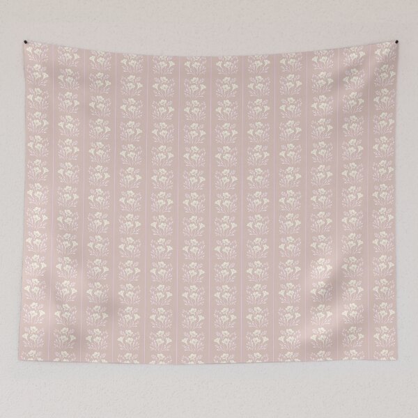Item preview, Freesia Stripes Yellow Pink Taupe designed and sold by SilverPegasus.